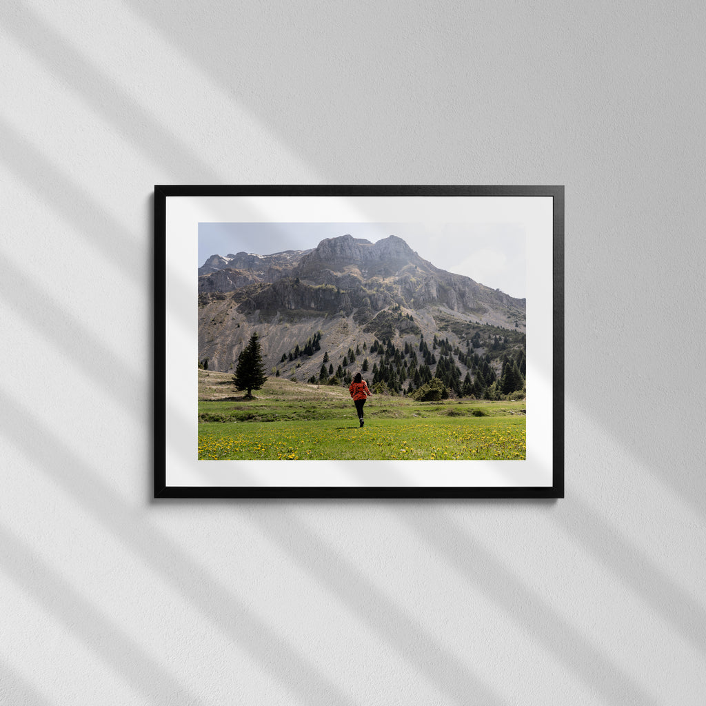 Running in Tzoumerka - Art Print
