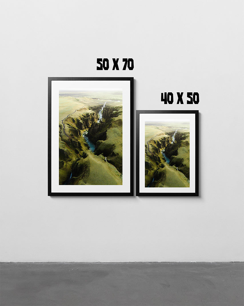 Fjaðrárgljúfur Canyon - Art Print