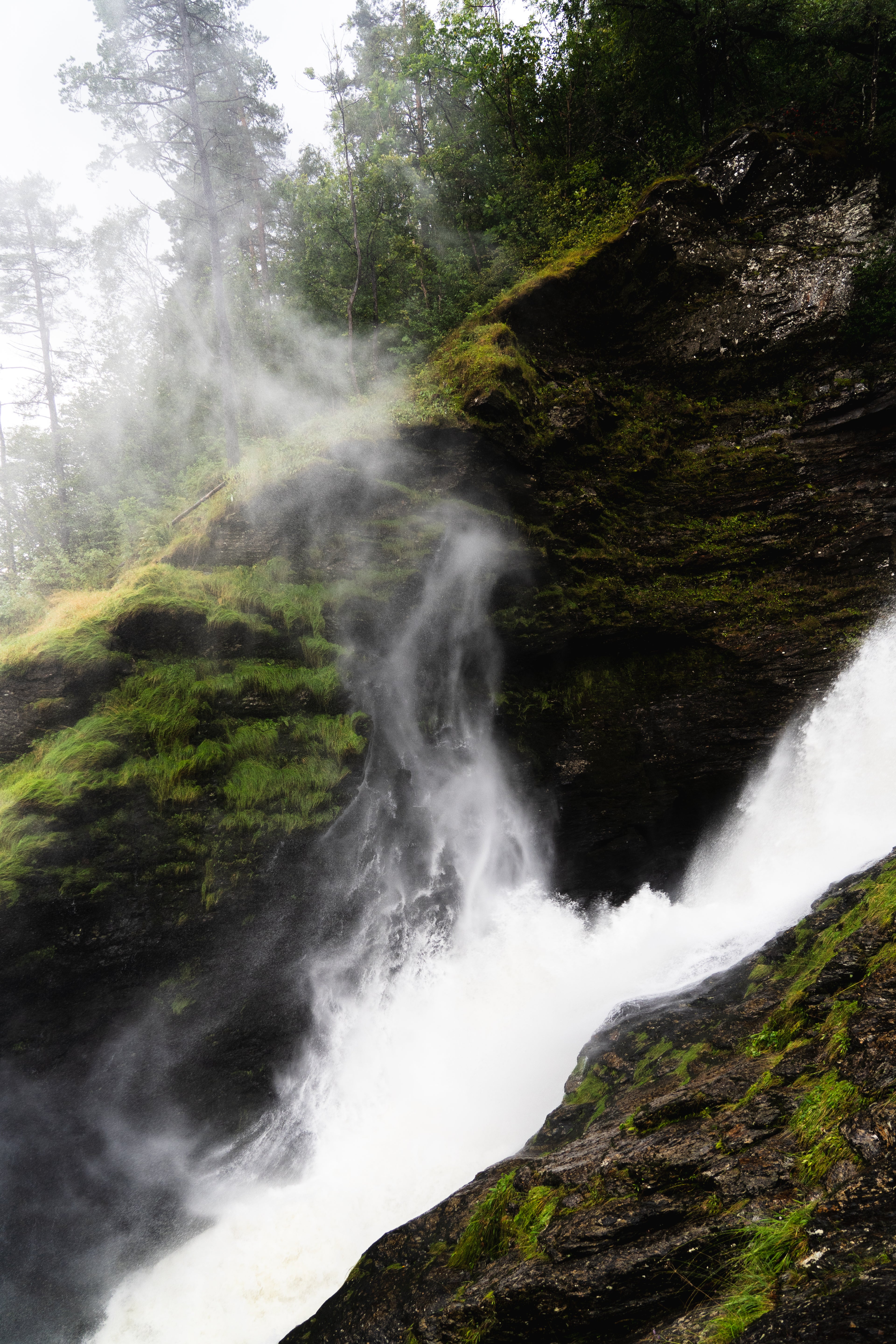 Upwards Waterfall - Art Print