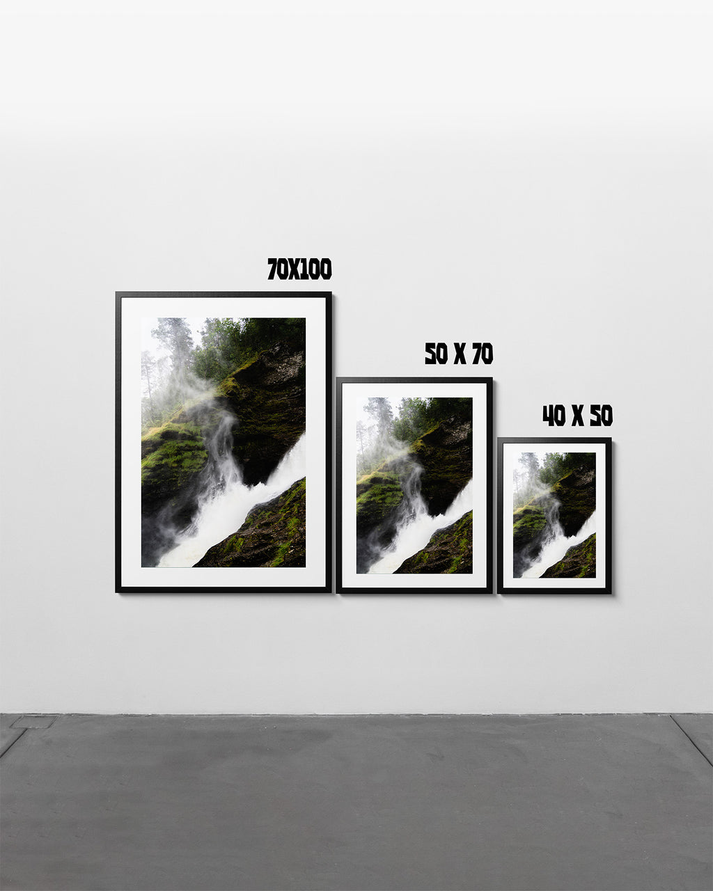 Upwards Waterfall - Art Print