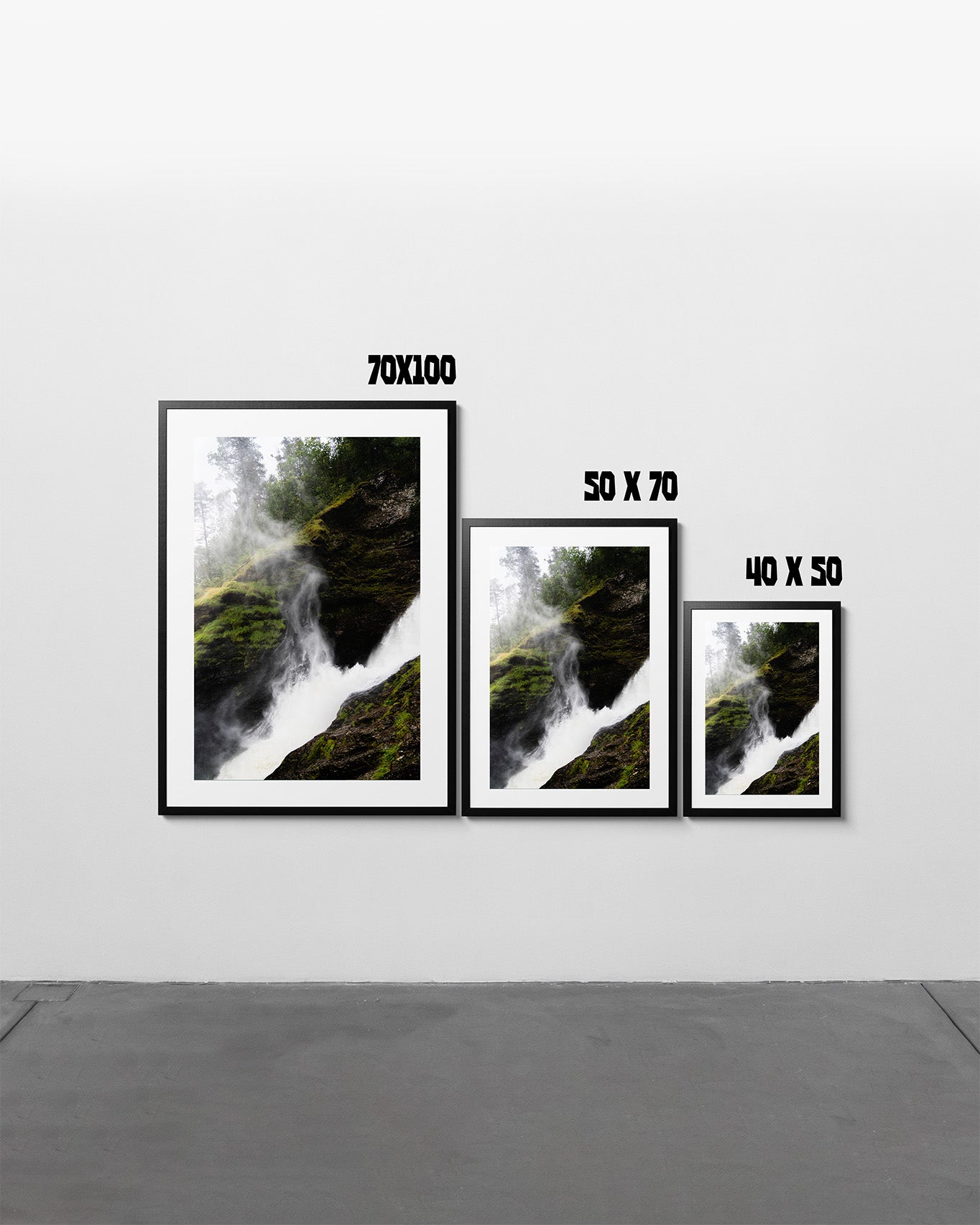 Upwards Waterfall - Art Print