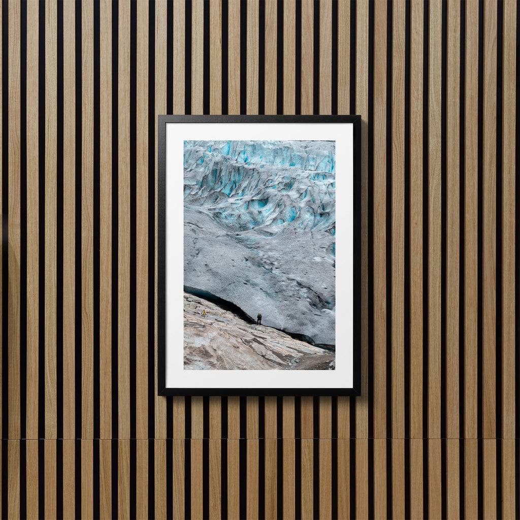 Man on Ice - Art Print
