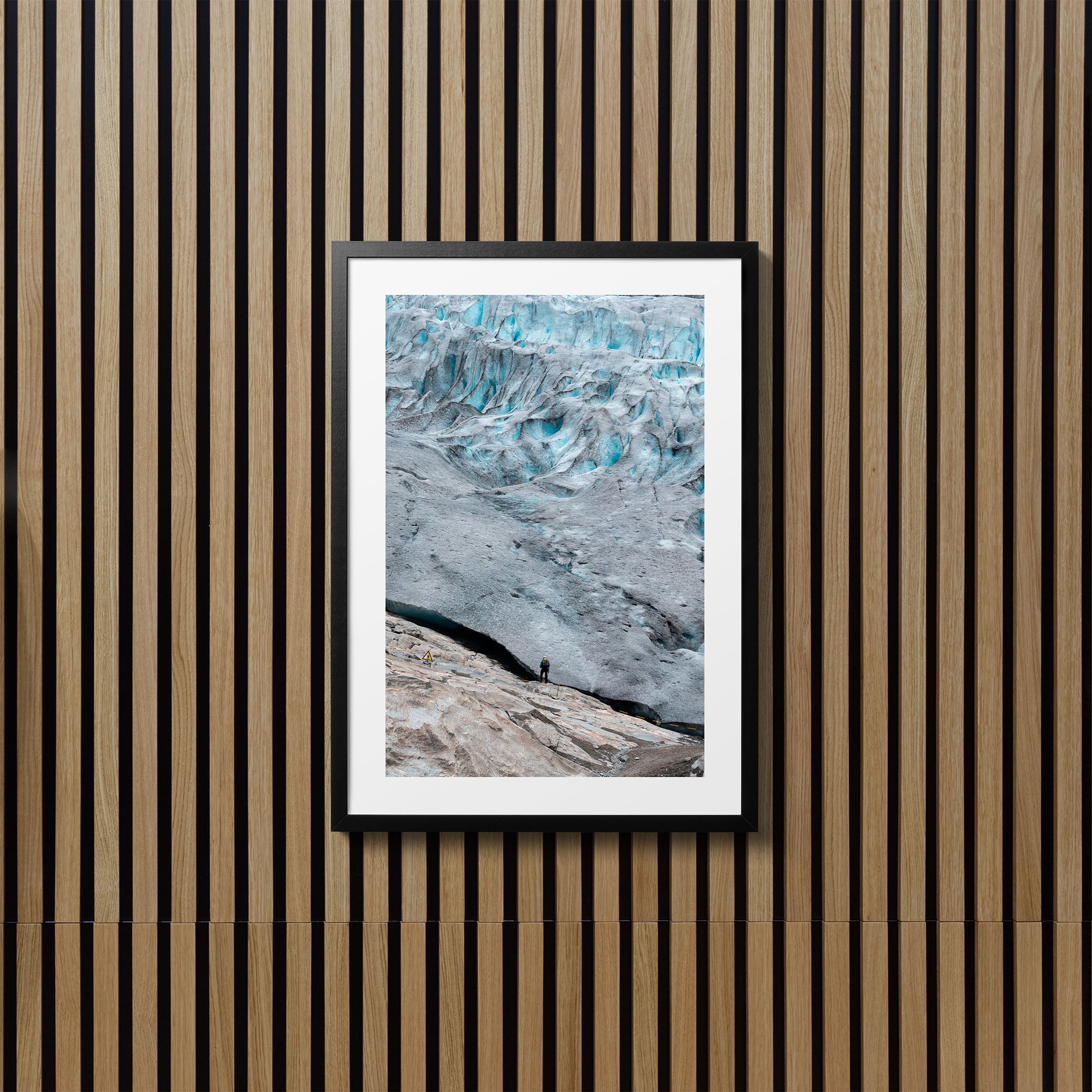 Man on Ice - Art Print