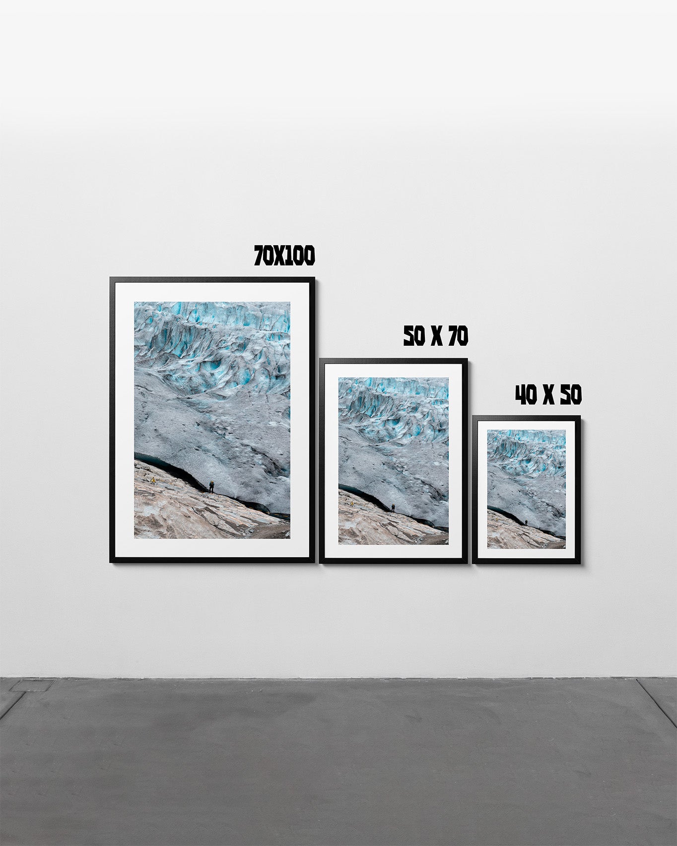 Man on Ice - Art Print