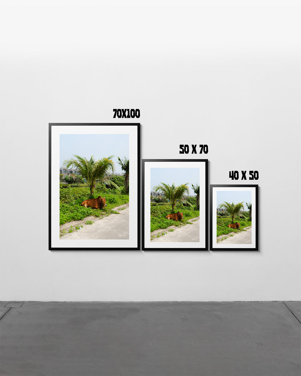 Palm Tree Moo - Art Print